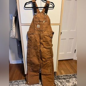 Men’s Carhartt insulated overalls 32”w 32”L